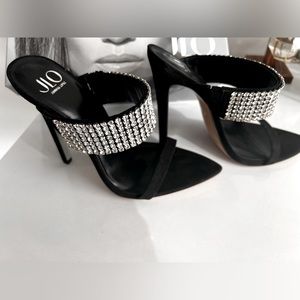 J LO RHINESTONE Heels Sz 7 BNIB